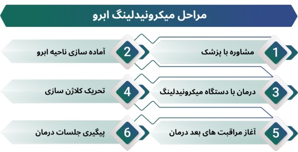 اینفوگرافی میکرونیدلینگ ابرو